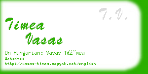 timea vasas business card